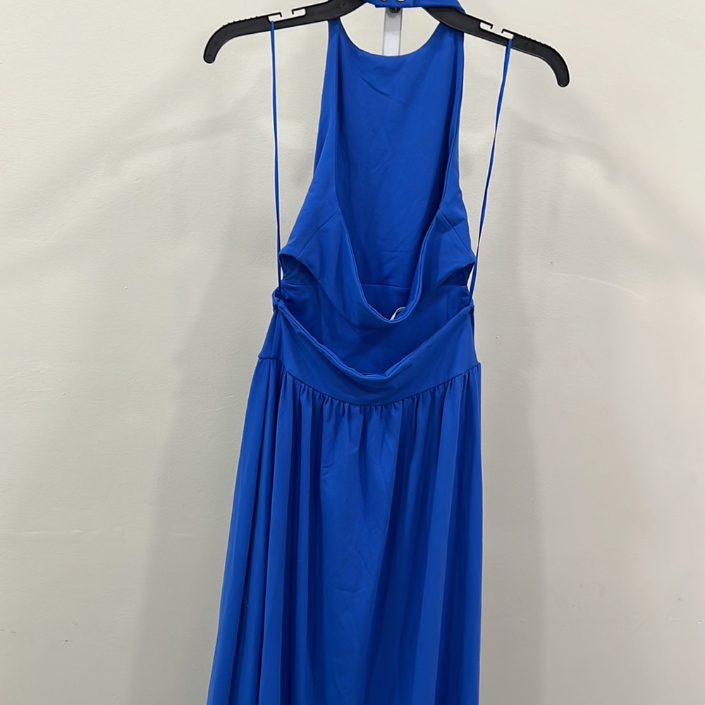Susana Monaco halter snap maxi dress blue - Picture 6 of 11